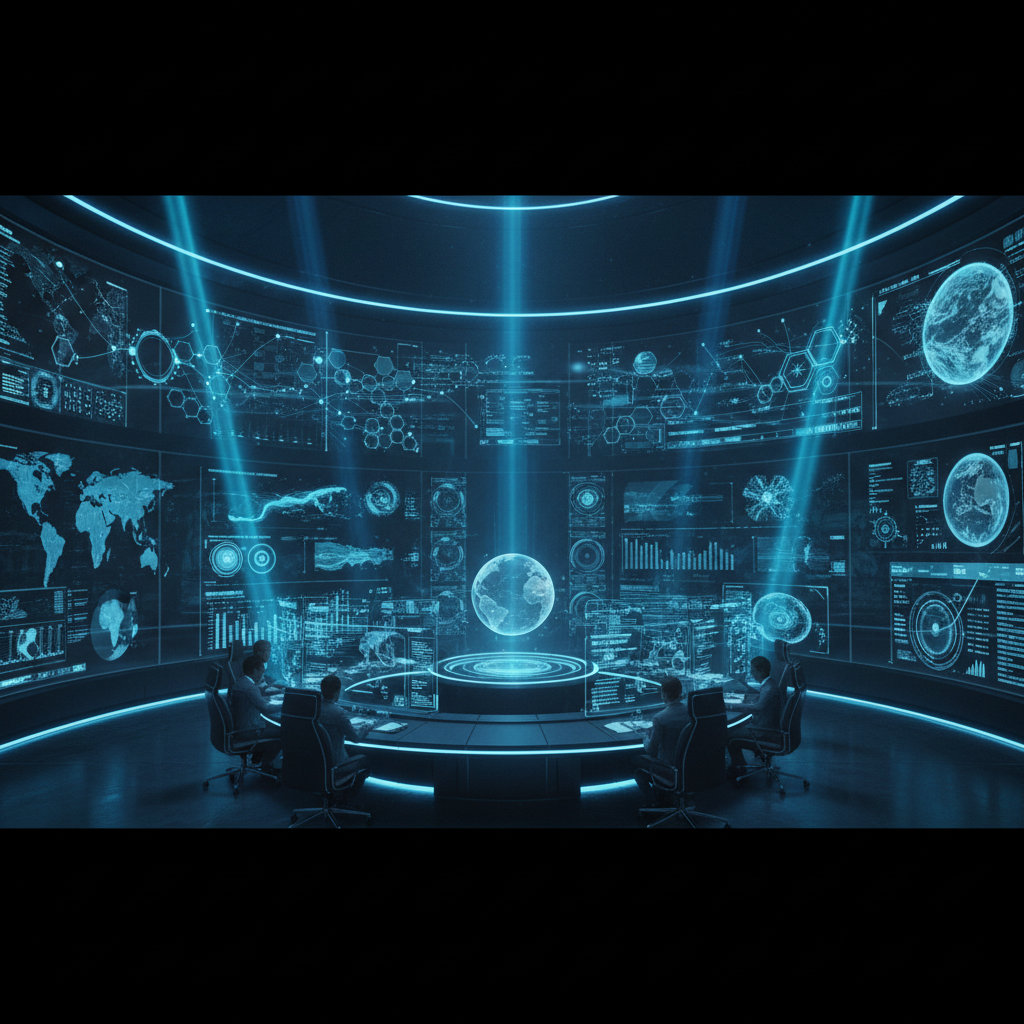 A high-tech digital dashboard showing business growth metrics and automated workflows representing how to systemize your business for maximum valuation.