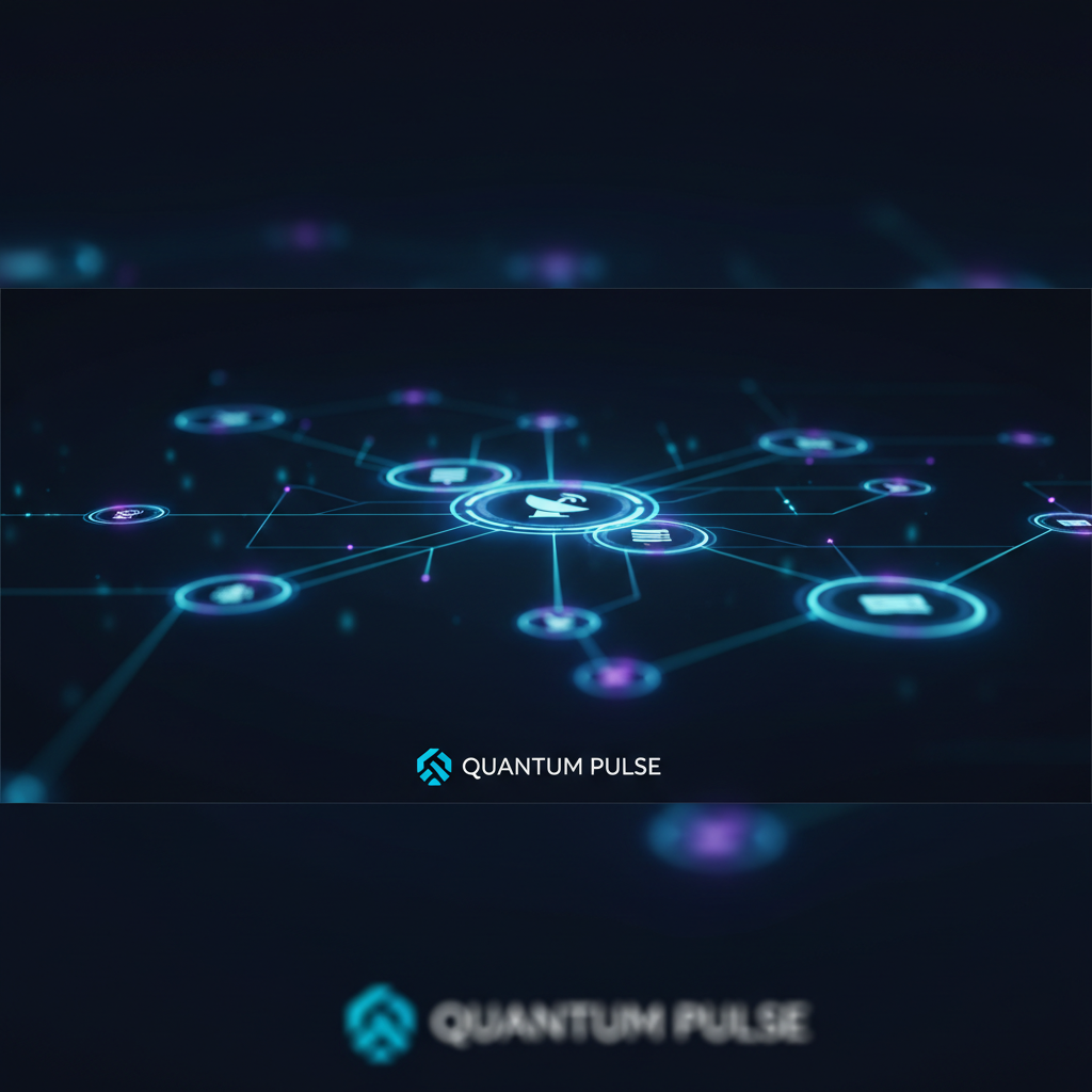 A high-tech digital interface showing interconnected sales nodes and communication icons representing GoHighLevel Lead Connector.