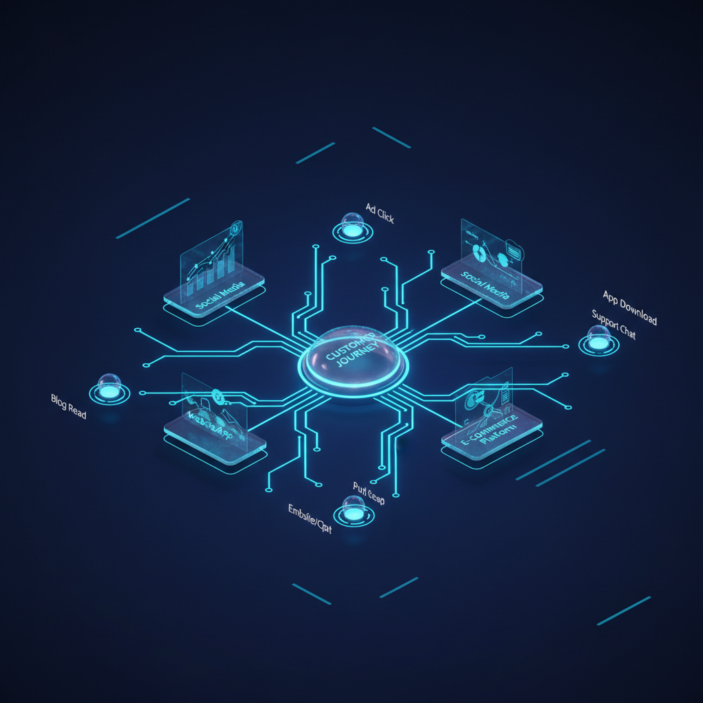 A high-tech digital dashboard showing optimized GoHighLevel workflow paths and lead conversion metrics.