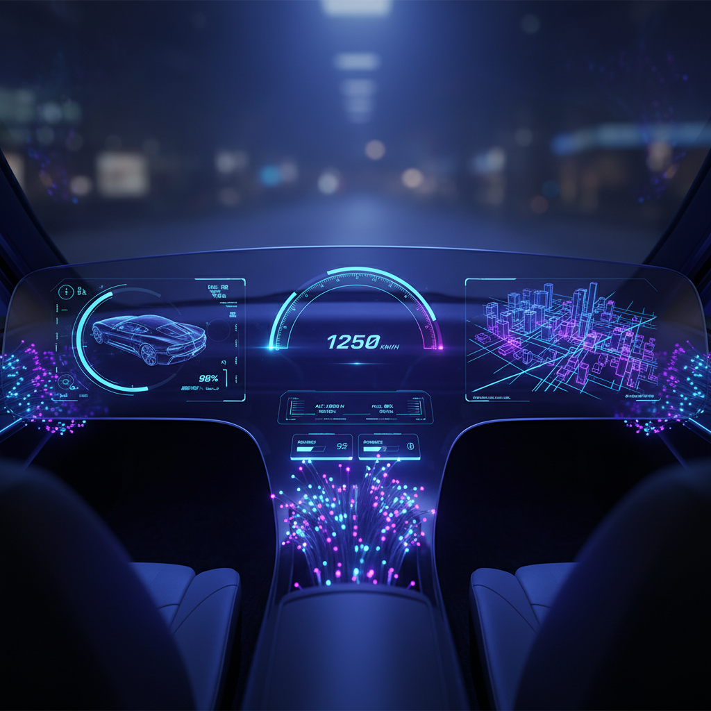 A high-tech dashboard showing speed performance metrics and optimizing GoHighLevel Core Web Vitals graphs.