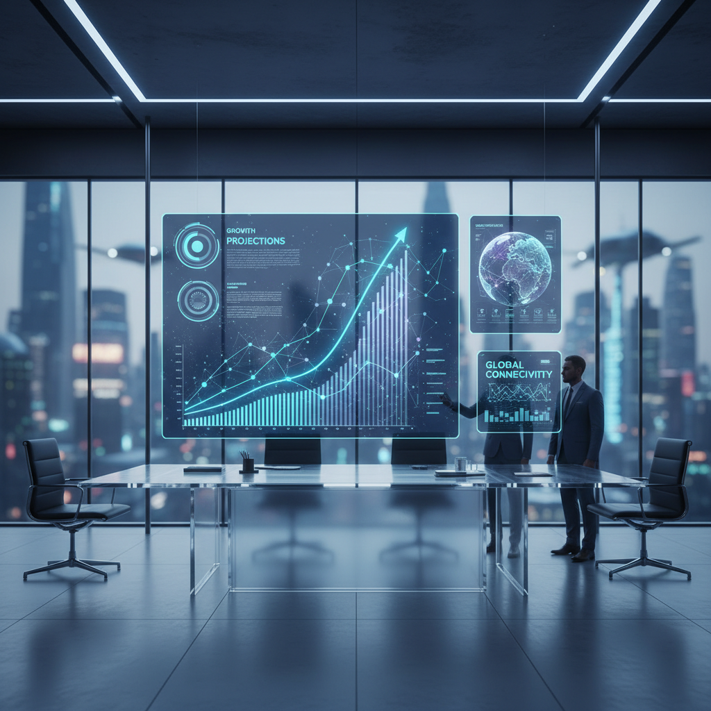A sleek digital dashboard showing recurring revenue metrics and automated workflows for GoHighLevel SaaS Mode.